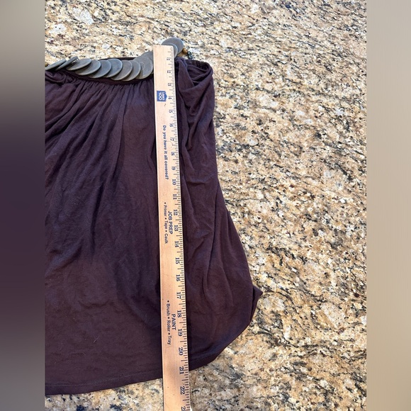 XXI vintage y2k Brown wood beaded neck halter top no size tag see measurements - Picture 5 of 6